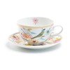 Grace Teaware Spring Flowers with Bird Fine Porcelain Latte Cup