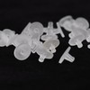 GoProver 100 Pack Earring Backs Earring Stoppers Clear Rubber Bullet