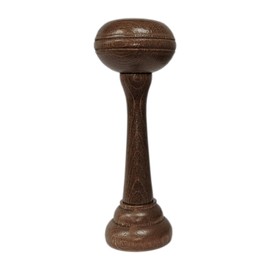 Swish Pair of Wooden Curtain Holdbacks Stem Wall Mounted Decorative For Home Office Window Walnut