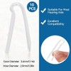 10pcs Hearing Aid Tubes, 3.6 x 2mm Soft Flexible PVC