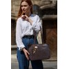 Catwalk Collection Handbags - Woven Leather Shoulder Bag For Women