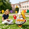 Back to School Porch Goose Outfits Fits 23 inch Cement/Plastic