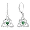 YIFSIY Celtic knot Earrings Trinity Knot Leverback 925 Sterling Silver