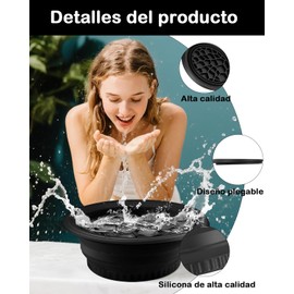 Rodillo De Hielo Facial, Hielo Para La Cara, Terapia Fría Facial Para Reducir Hinchazón, Post-Entrenamiento Y Rutina De Cuidado De La Piel, Tazón De Silicona Plegable De 10x17 Cm
