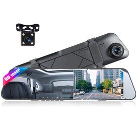 Mirror Dash Cam for Cars,4.5 Inch Rear View Mirror 1080P Front and Rear View Dual Cameras,Super Night Vision,Parking Assistance,24H Parking Monitor,Waterproof Backup Camera