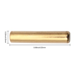 BE-TOOL 25 Pcs Shelf Support Pegs with 5×25 MM Gold Dowel Pin for Mechanical Assembly Processing Applications, Cabinets, Bookshelves, Display Cabinets, Furniture