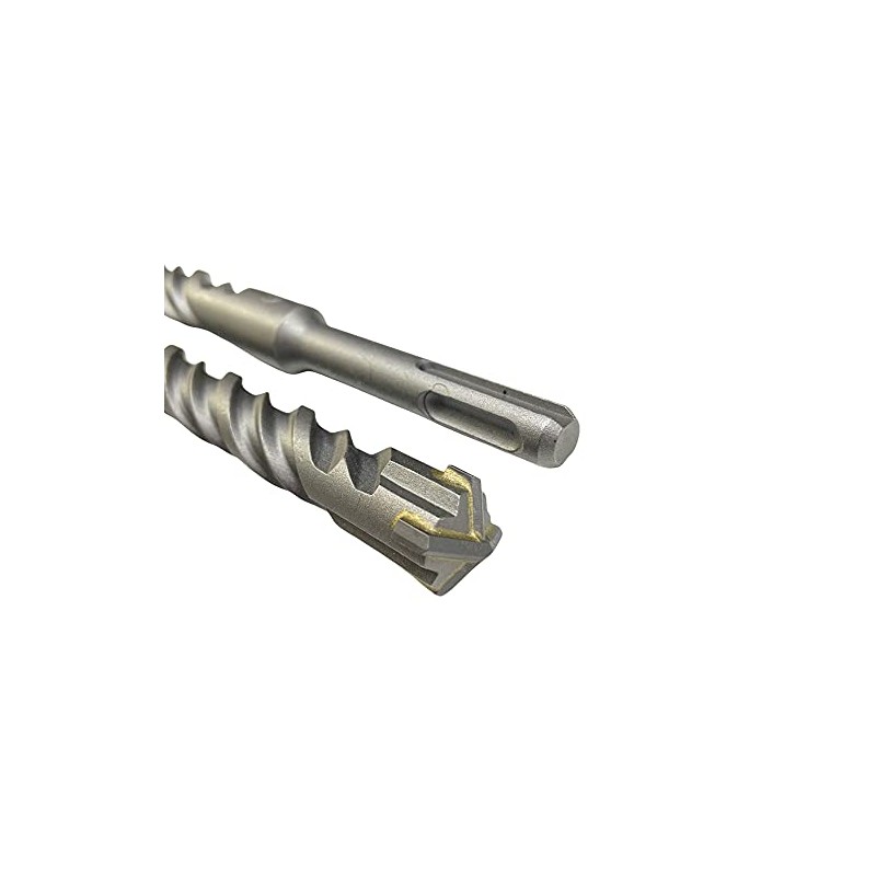 SDS Plus 4-Cutter Carbide-Head Hammer Drill Bit - Drilling Masonry,