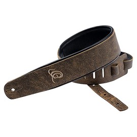 Ortega Guitars Guitar Strap Length Adjustable – Acoustic Guitar / Bass, Electric Guitar, Electric Bass – Artist Series – Genuine Leather, Desert Stone (OSAR-3)