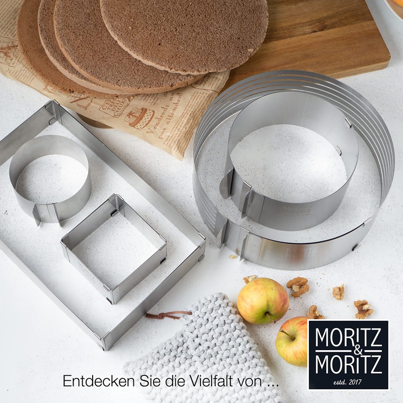 Moritz & Moritz Baking Frame Set, Round, Diameter 5-10 x
