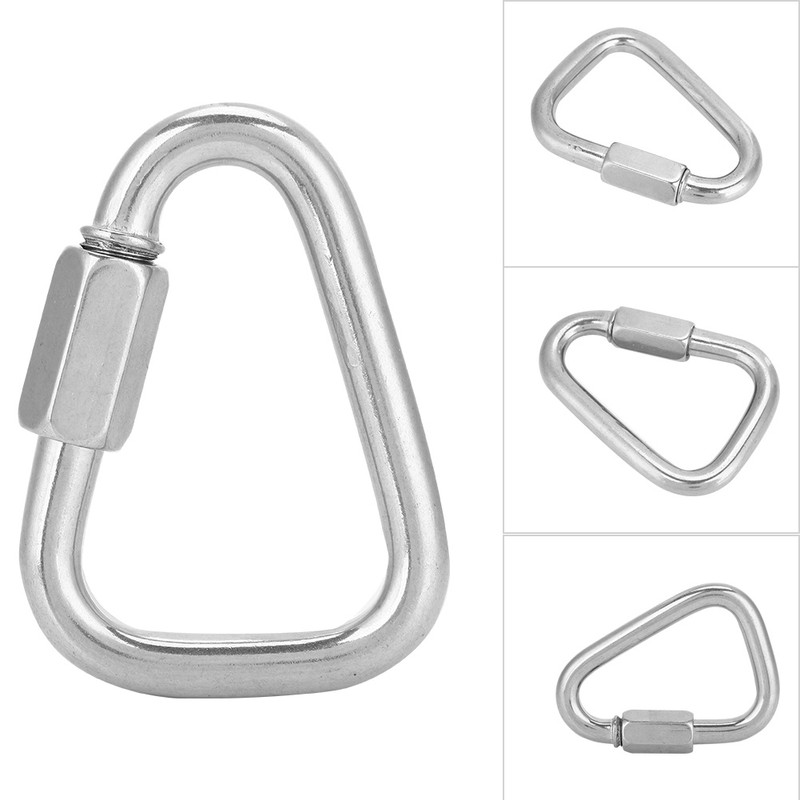 Durable Safe Quickdraw Carabiner Outdoor Stainless Steel Mellon Locks for