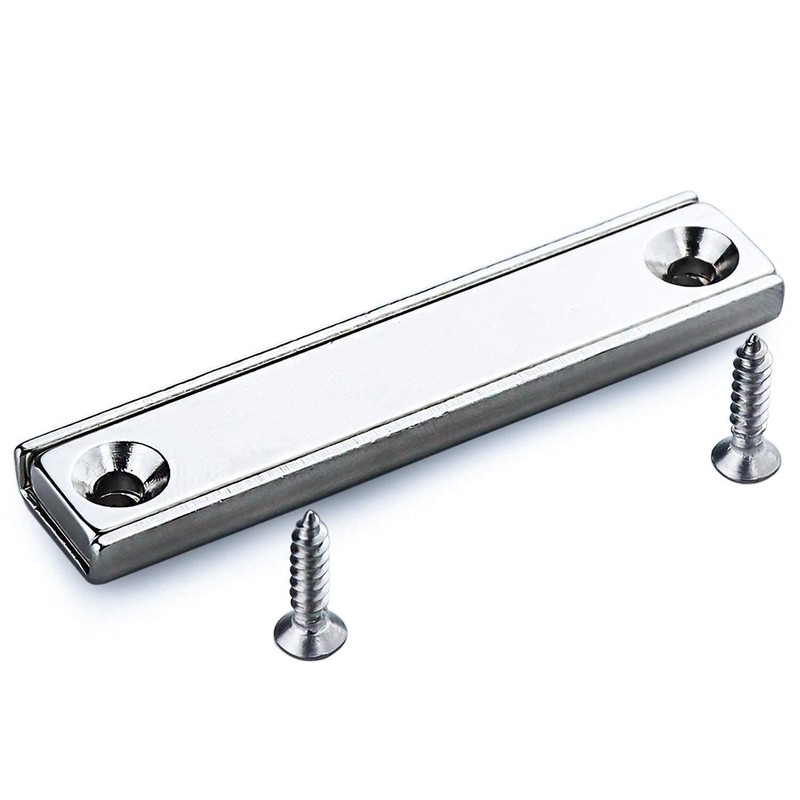 LOVIMAG Strong Neodymium Rectangular Pot Magnets, 80lbs 60x13.5x5mm Strong Bar