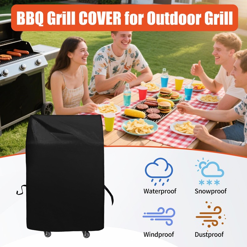 Grill Cover 30in, iCOVER Waterproof BBQ Covers for Two Burner