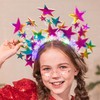 GENBREE - Diademas con luces para el cabello con estrellas