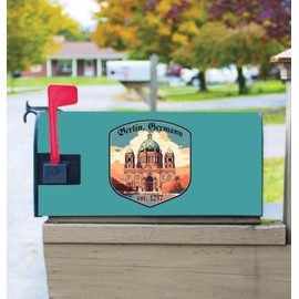 Berlin Germany Design B Souvenir Magnetic Mailbox Cover