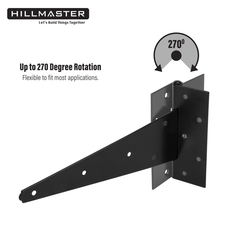 12 Inch T-Strap Heavy Duty Shed Door Hinges Gate Strap