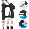 24 FT Telescoping Pressure Washer Wand - Turbo Nozzle Attachment