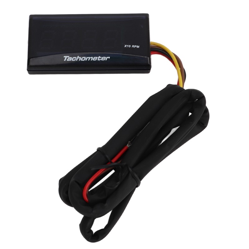 Motorcycle Tachometer DC 12V Ultra Thin LCD Waterproof Backlight for
