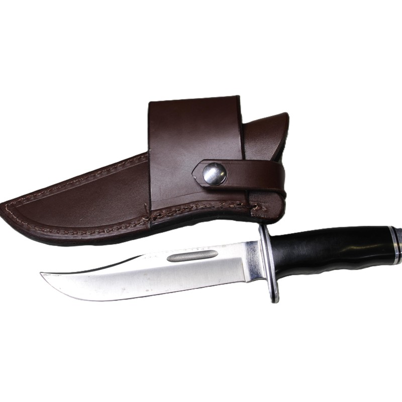 Custom Cross Draw Leather Knife Sheath for Buck 119 Knife,