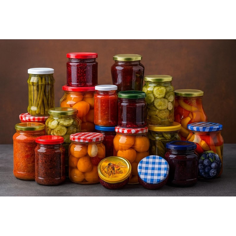 Pullmer Lid for 82 mm Jars, Screw Caps, Twist-Off Lids