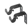 Ivilon Short Projection Brackets for Curtain Rods - for 1/2