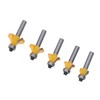 5 Pcs Round Over Router Bit 8mm Shank Carbide Corner