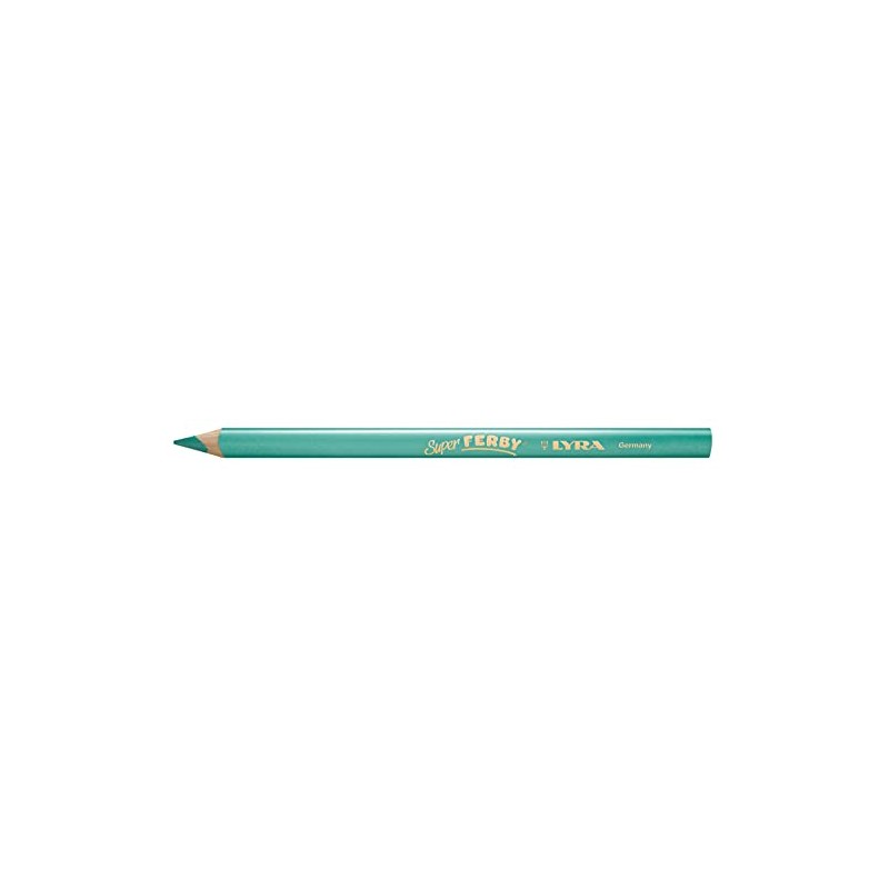 LYRA Super Ferby Metallic Wooden Chunky Colouring Pencils, 6 Assorted