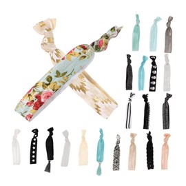 Healvian 2pcs Decorative Elastic Hair Scrunchies No Crease Ponytail Holders for Girls Suitable for Parties and Everyday Use Hair Accessories for Women