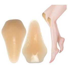 goduog Silicone Knee Pads,Adhesive Knee Brace KneePad for Skiing Skating,Snowboarding,Ateboarding,Roller Skating,Rollerblading,Dancing,Unisex,Skin,L