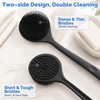 Manmihealth Silicone Back Scrubber & Soft Shower Brushes Set 2PCS
