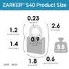 Zarker keyed Padlock, Heavy Duty Stainless Steel Lock, Waterproof and