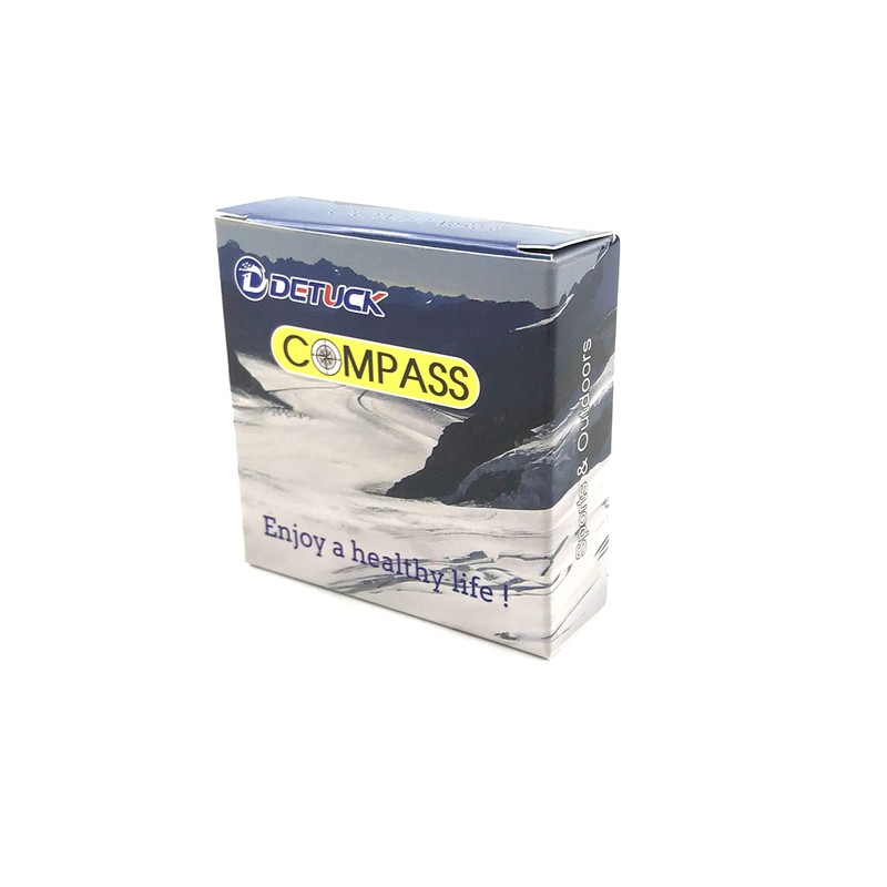 DETUCK Compass Keychain Portable Metal Survival Compass for Hiking Camping