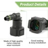 2 Pcs Fuel Quick Coupler Fuel Quick Connector 90 Degree