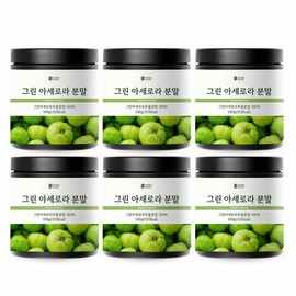 그린 아세로라 추출 분말 비타민c 100%, 100g, 6개 Green Acerola Extract Powder Vitamin C 100%, 100g, Pack of 6