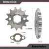 Amavoler 428-13T Front Sprocket 17mm Replacement Parts Fit for 50cc