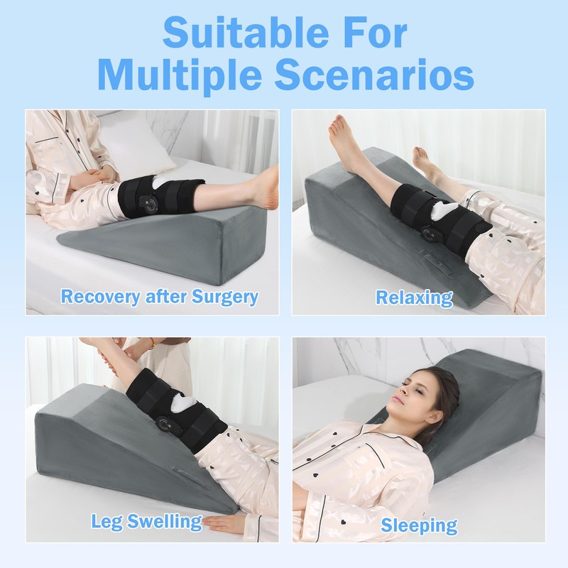 ROYALAY Leg Elevation Pillows for After Surgery, Knee Surgery Recovery