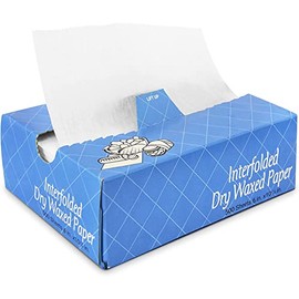 1000 Pcs Deli Wax Paper Sheets for Food- MADE IN USA- Pre Cut Interfolded Wrap Dry Wax Paper Sheets with Dispenser Box- Grease Resistant Wax Deli Paper Sheets, Bakery Pick Up Tissues- 6 x 10.75 Inch