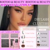 Lash Clusters Kit with Spikes, Eyelash Clusters Extensions Individual D