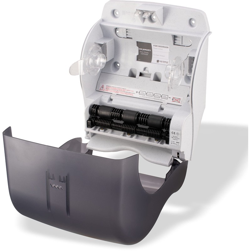San Jamar Classic Tear-N-Dry Essence Plastic Paper Towel Dispenser, Towel