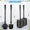 UMIEN Toilet Brush & Plunger Set - 18in Steel, No-Rust,