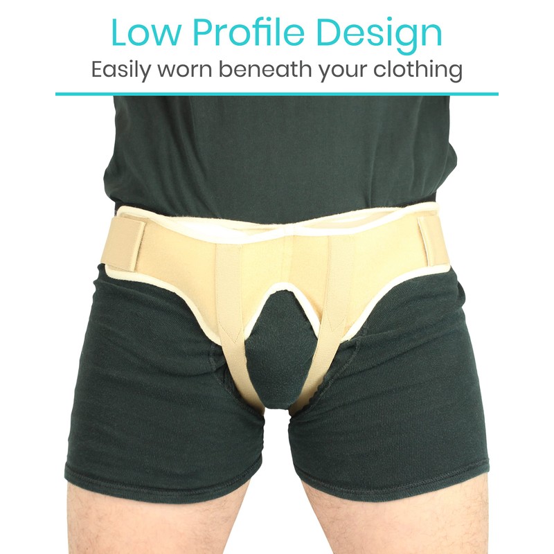 Vive Hernia Belt - Hernia Support Truss for Single/Double Inguinal
