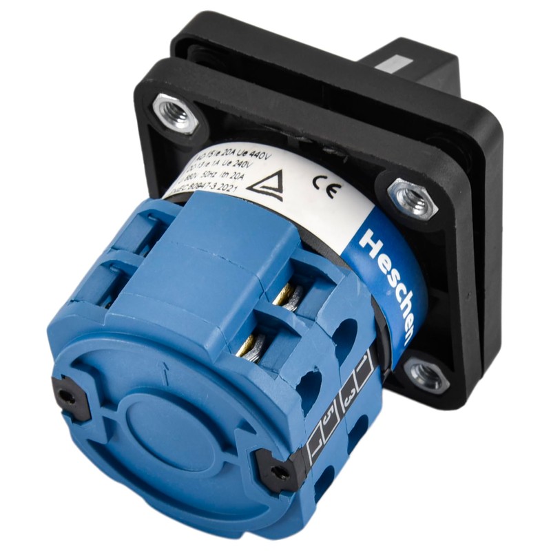 Heschen Universal Rotary Cam Selector Change Overswitch, SZW26-20/0-3.2, 660V 20A,