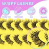 Losha Lashes Wispy Cat Eye Lashes 3D Natural False Eyelashes