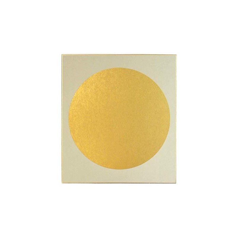 Large Shikishi Inner Gold Covered Paper Outer Torinoko, Round Window,