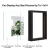 Egofine 11x14 Floating Frames Set of 2, Double Plexiglass Picture