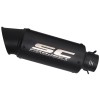 Unbranded Modified Exhaust Mid Pipe Black Muffler Slip for DUKE