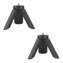 2 Pack Mini Tripod Compatible with DJI Osmo Pocket 3 & 2 Portable Camera Tripod Desktop Stand Practical Digital Equipment Accessories Camera Parts (2Black)