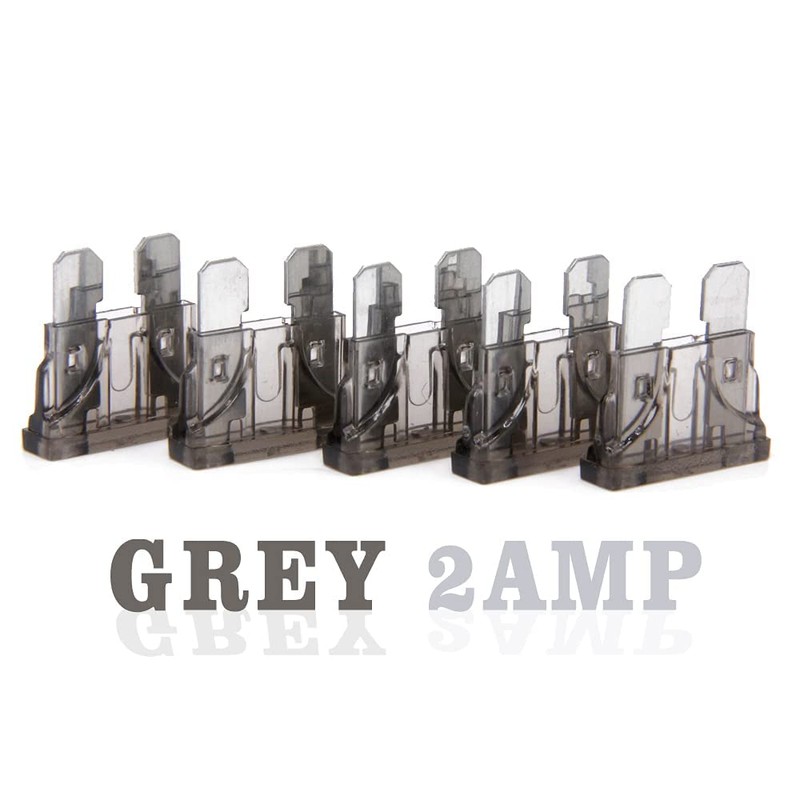 (20 pcs) 2 Amp Standard Blade Fuse, 2A Automotive Fuse