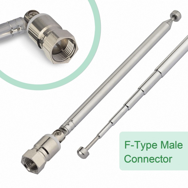 Superbat FM Telescopic Antenna Kit 75 Unbal F Type Connector
