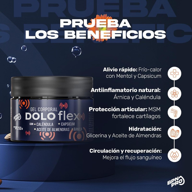 Gel Corporal DoloFlex BPN PRO – Arnica, Caléndula y Capsicum