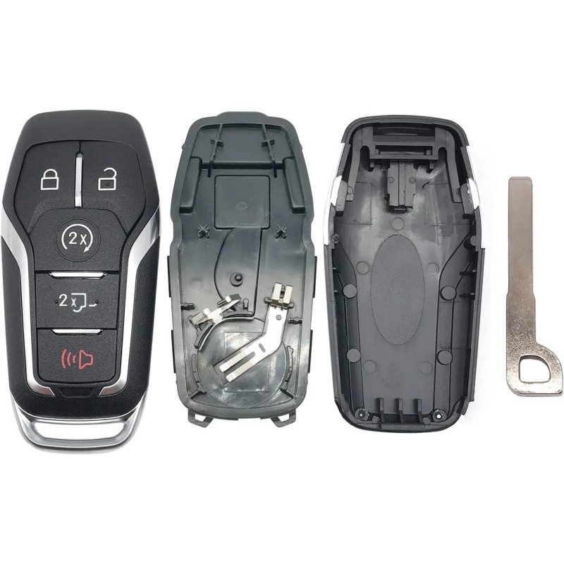 mecautocarkeys Remote Key Fob Shell Case Cover For 2015-2017 Ford